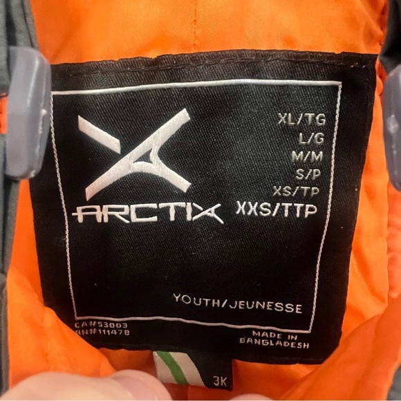 ARCTIX Snow Pants Kids UNISEX grey w/reinforced knees/ankles size XXS - Picture 6 of 13